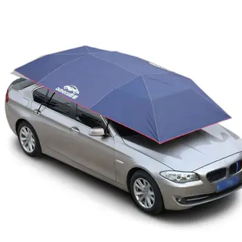 Yaz araba kılıfı Güneş Gölge Kapak Araba koruyucu şemsiye Oxford Kumaş UV Dayanıklı Katlanabilir araba çadırı Çatı Anti-UV Koruyucu