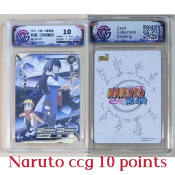 Yeni Kayou Hakiki Naruto Kart 10 puan CCG Mükemmel Seviye BP NR CR Toplama Kartı Anime Hinata CR Sasuke Naruto noel hediyesi