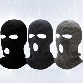 Yeni Kış Sıcak Şapka Örme Anti-Terörist Başlık Soyguncu Hoed Serin Hediye Bandit baş maskesi Açık Termal Sıcak