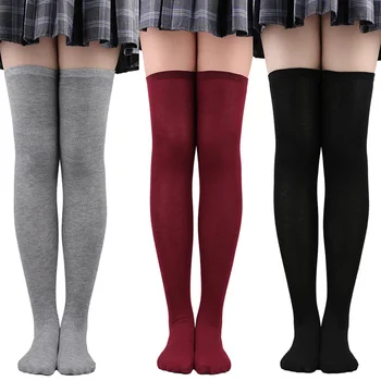 Yeni Uyluk Yüksek Çorap Kadın Çorap Lolita çizgili çoraplar Komik Noel Seksi Uzun Çorap Sevimli Diz Üstü Çorap Kızlar için