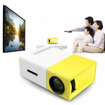 Yg300 Pro Mini Projektör USB Led Ev Sineması Sinema Beamer AV SD Ses Hdmı uyumlu 1080P HD Tam Ekran Video Medya Oynatıcı