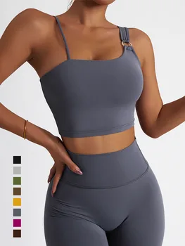 Yoga Seti Sutyen Seksi Spor İç Çamaşırı Kadın Egzersiz Spor Salonu Spor Giyim Spor Kırpma Üst Yüksek Bel Tayt Koşu Takım Elbise