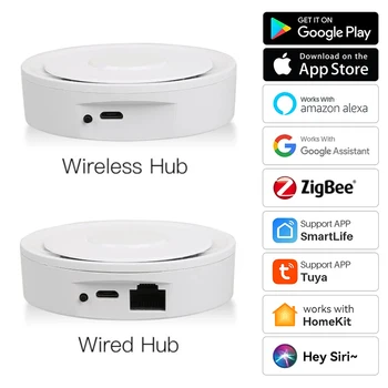 Zigbee 3.0 Çok modlu Ağ Geçidi Hub Akıllı Ev WiFi Kablosuz Köprü Tuya Akıllı Yaşam ile Çalışır iPhone Siri Alexa Google HomeKit
