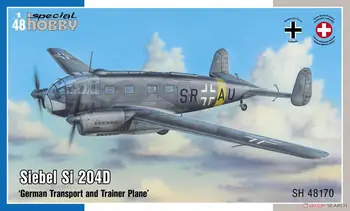 Özel Hobi SH48170 1/48 Siebel Sı 204D ' Alman Nakliye ve Eğitim Uçağı`
