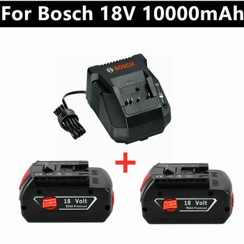 Şarj cihazı Bosch Elektrikli Matkap için 18 V 10000 mAh li-ion pil BAT609, BAT609G, BAT618, BAT618G, BAT614, 2607336236 Şarj Cihazı